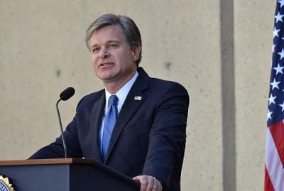 Photo Caption: Christopher Wray updates Senate on terrorist threat in wake of the Hamas massacre of October 7. (<a href="https://www.flickr.com/people/130809712@N08">Federal Bureau of Investigation (FBI)</a>Public domain)